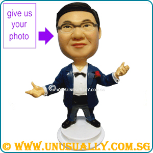 Custom 3D Open Arm Male Executive Figurine